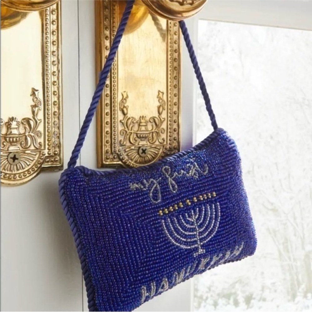 NWT Sudha Pennathur 6" My First Hanukkah Door Knocker Blue